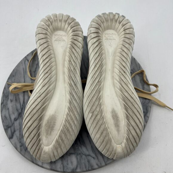 Adidas Mi Tubular Running Shoe Womens 9 Blush Pink Lace Up Low Top Athletic - Picture 8 of 12